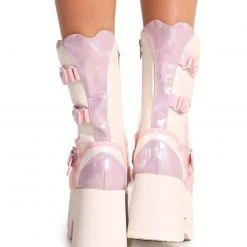 Shoes Demonia Cutie Pie Holo Platform Boots
