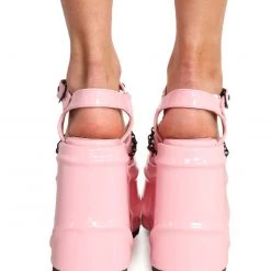 Demonia Drive Me Crazy Wedge Sandals Shoes 9 Demonia Drive Me Crazy Wedge Sandals Shoes