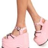 Demonia Drive Me Crazy Wedge Sandals Shoes