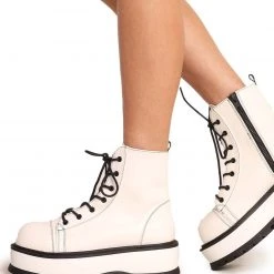 Demonia Feel My Energy Vegan Leather Platform Boots