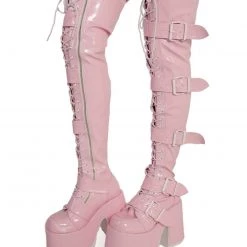 Demonia Power Move Thigh-High Boots