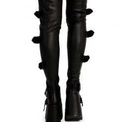 Demonia Power Move Thigh-High Boots