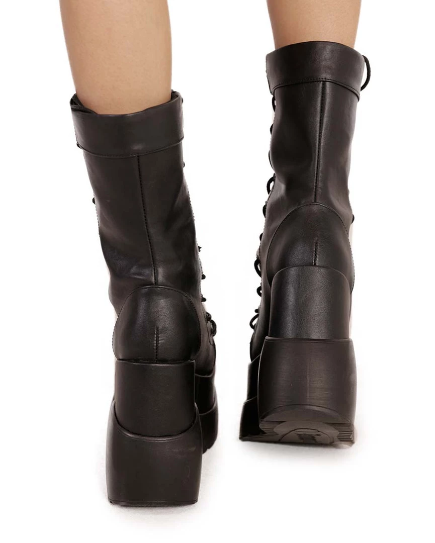 Demonia Through The Dark Vegan Leather Boots 6 Demonia Through The Dark Vegan Leather Boots