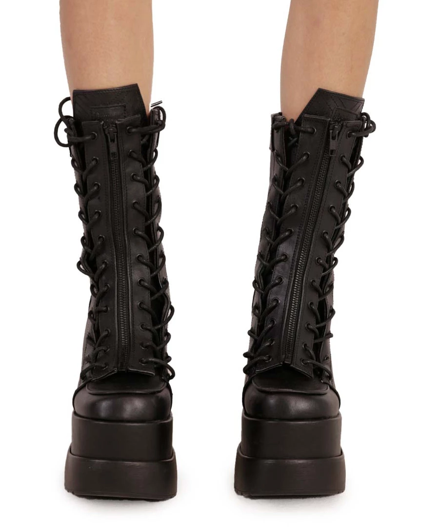 Demonia Through The Dark Vegan Leather Boots 5 Demonia Through The Dark Vegan Leather Boots