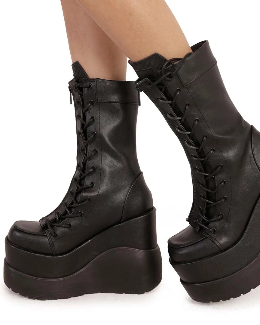 Demonia Through The Dark Vegan Leather Boots 3 Demonia Through The Dark Vegan Leather Boots