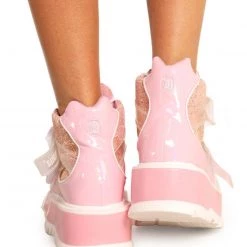 Demonia Twinkle Toes Holo Platform Boots