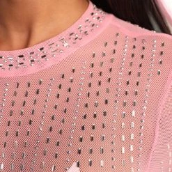 Hot & Delicious Black Bead Clothing Down If U Are Long Sleeve Bodysuit