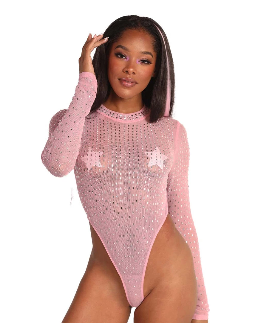 Hot & Delicious Black Bead Clothing Down If U Are Long Sleeve Bodysuit 3 Hot & Delicious Black Bead Clothing Down If U Are Long Sleeve Bodysuit
