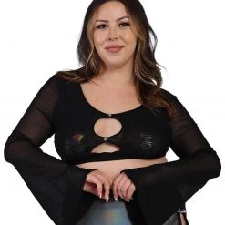 OhYes Tops Drive U Crazy Cut Out Top