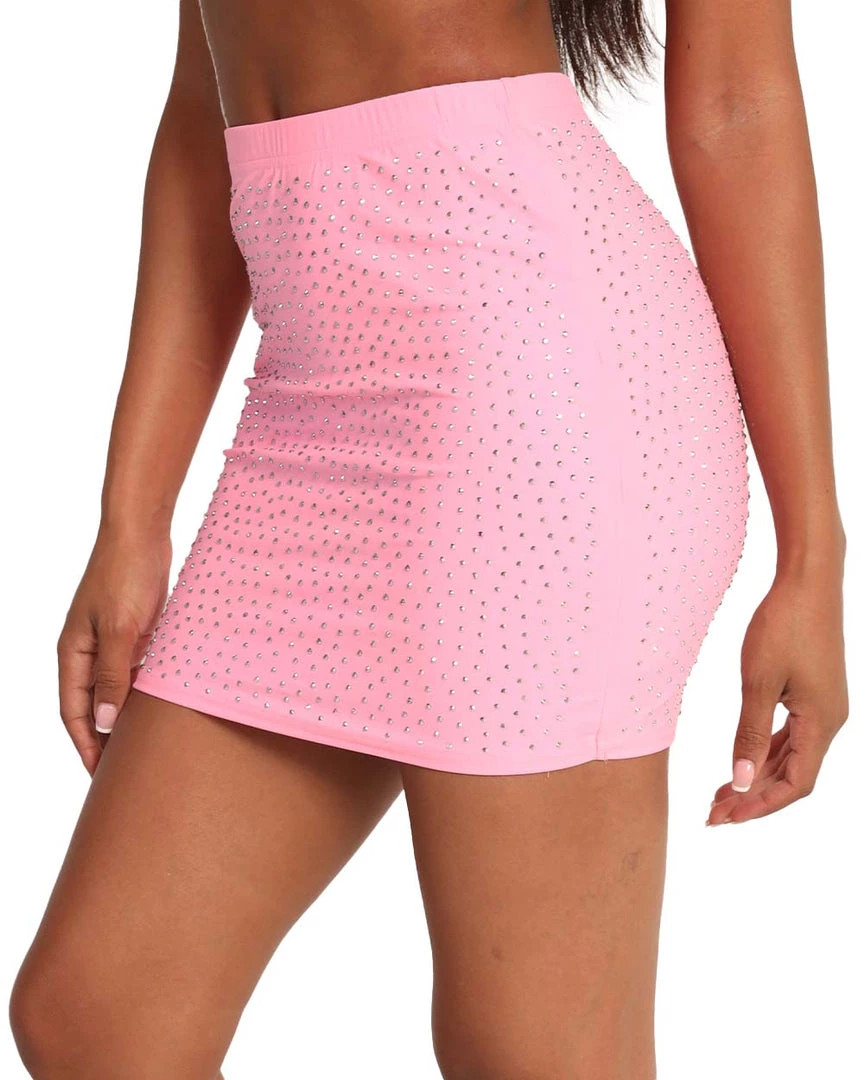 Hot & Delicious Black Bead Ever Sparkling Rhinestone Mini Skirt 6 Hot & Delicious Black Bead Ever Sparkling Rhinestone Mini Skirt