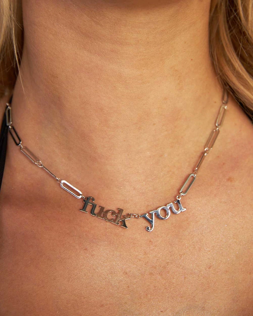 Fame Accessories F U Chain Choker 3 Fame Accessories F U Chain Choker