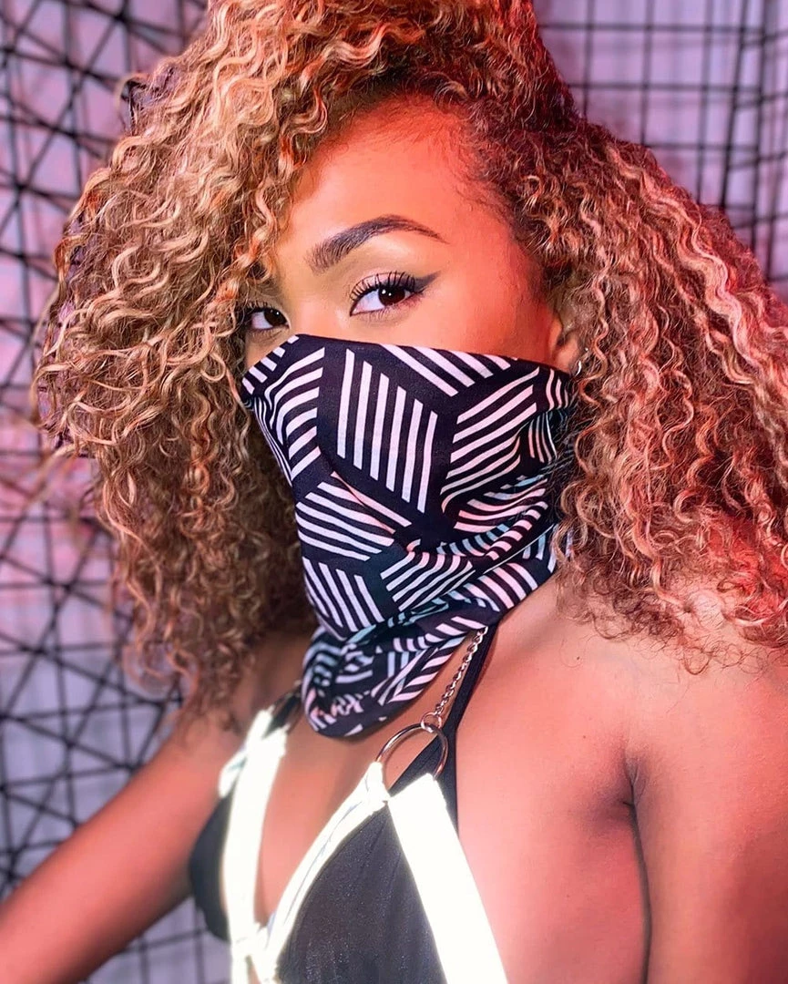 INTO THE AM Masks & Bandanas Cubed Illusions Seamless Mask Bandana 3 INTO THE AM Masks & Bandanas Cubed Illusions Seamless Mask Bandana