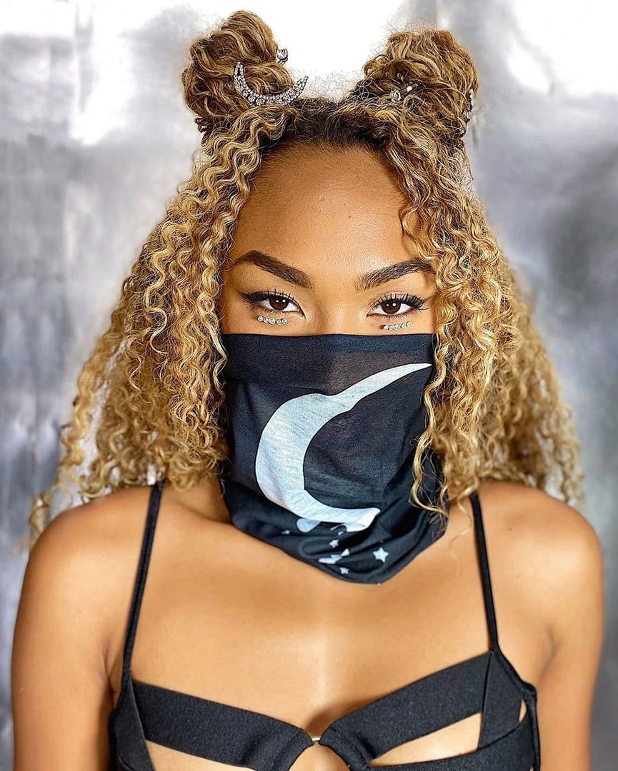 INTO THE AM Masks & Bandanas Dripping Moon Seamless Mask Bandana 4 INTO THE AM Masks & Bandanas Dripping Moon Seamless Mask Bandana
