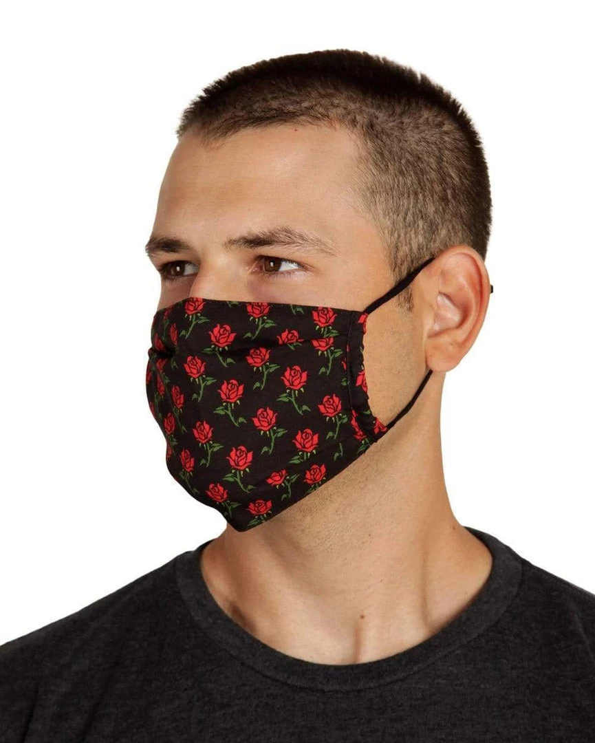 INTO THE AM Masks & Bandanas Roses Face Mask 4 INTO THE AM Masks & Bandanas Roses Face Mask