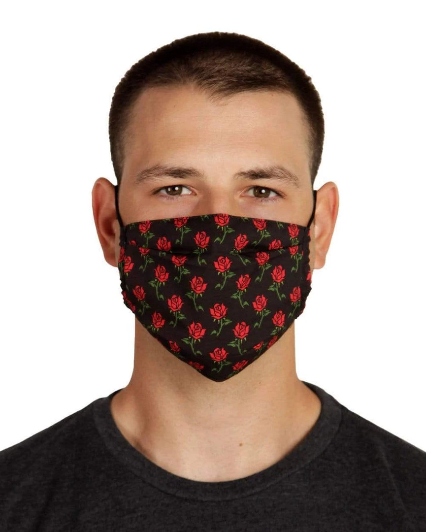 INTO THE AM Masks & Bandanas Roses Face Mask 3 INTO THE AM Masks & Bandanas Roses Face Mask