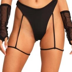 Day G Clothing Feeling Myself Strappy High Waisted Booty Shorts