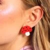 Girly Finding Alice Mushroom Stud Earrings Accessories
