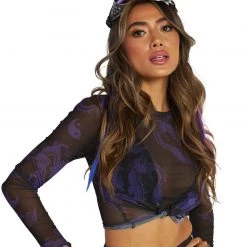 Rock & Rose Finding Balance Yin Yang Long Sleeve Mesh Top 14 Rock & Rose Finding Balance Yin Yang Long Sleeve Mesh Top