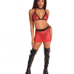 Body Language Fishnet Mini Skirt New Arrivals