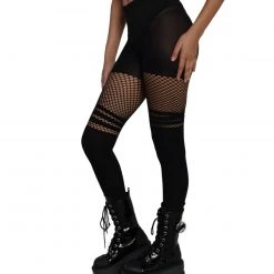 Leg Avenue Fishnet Thigh High Tights