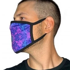 INTO THE AM Flower Of Life Face Mask Masks & Bandanas