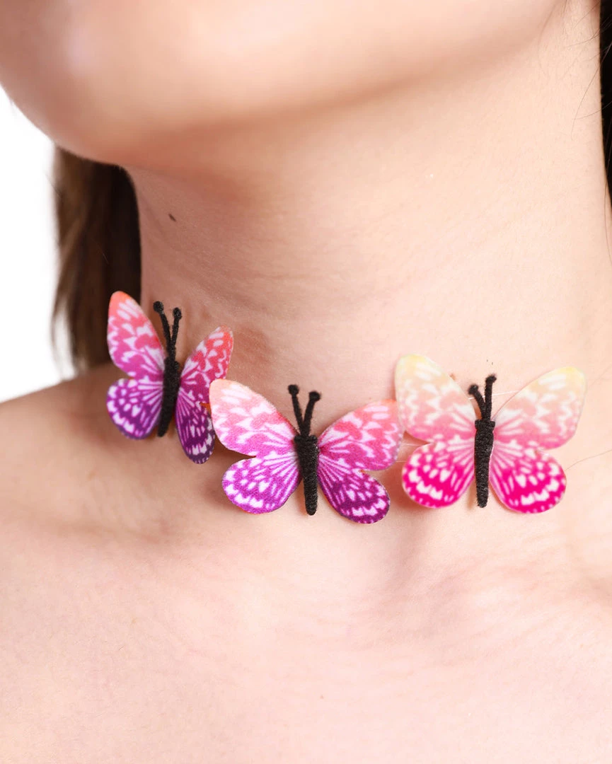 Western Fashion Flutter Wings Butterfly Choker Accessories 3 Western Fashion Flutter Wings Butterfly Choker Accessories