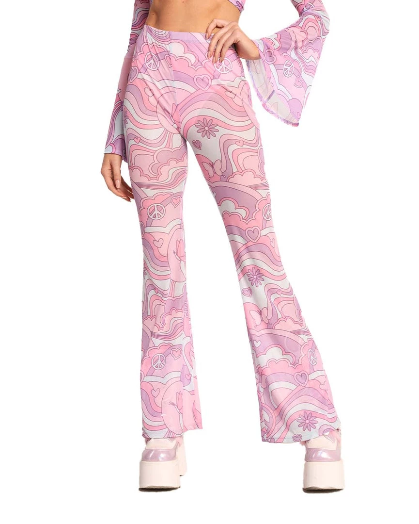 Cherry Mellow, Inc. Free Spirit Cutie Mesh Bell Bottoms Clothing 3 Cherry Mellow, Inc. Free Spirit Cutie Mesh Bell Bottoms Clothing