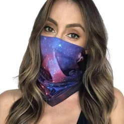 INTO THE AM Masks & Bandanas Galaxy Seamless Mask Bandana
