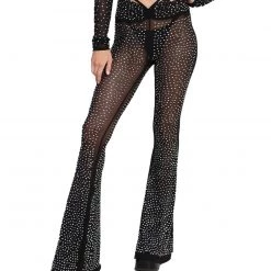 OhYes Get That Glow On Rhinestone Bell Bottoms