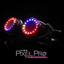 GloFX Pixel Pro LED Goggles Pashminas & Festival Accessories