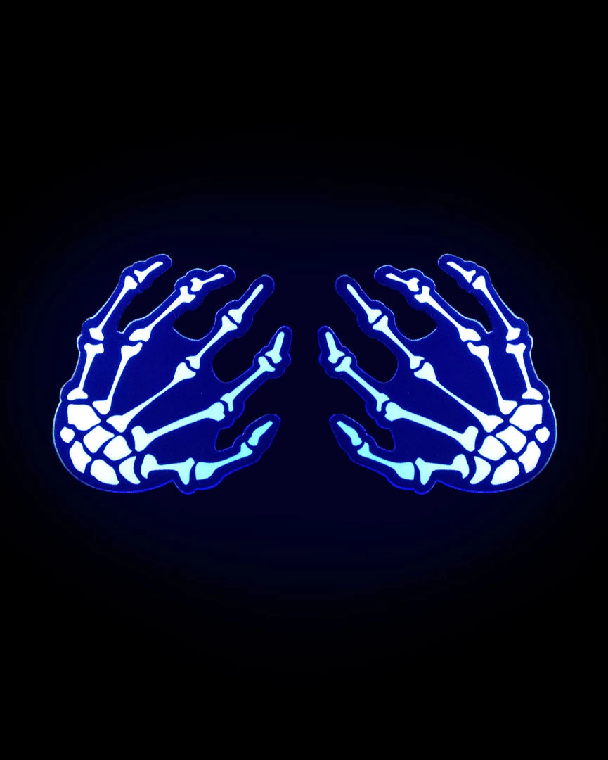 Accessories Pastease Glow In The Dark Skeleton Hands Pasties 3 Accessories Pastease Glow In The Dark Skeleton Hands Pasties