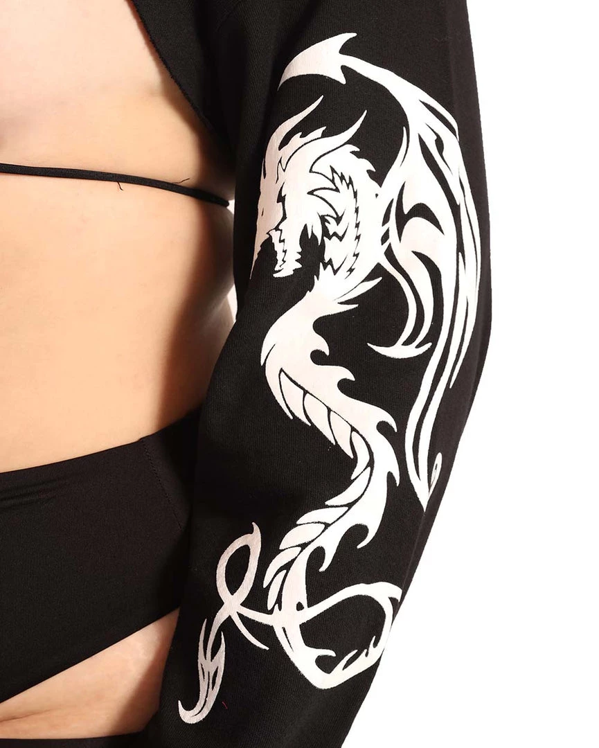 Rock & Rose Clothing Glowing Dragon Long Sleeve Ultra Crop 9 Rock & Rose Clothing Glowing Dragon Long Sleeve Ultra Crop