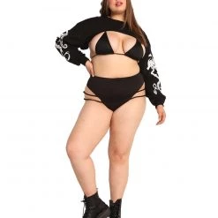 Rock & Rose Clothing Glowing Dragon Long Sleeve Ultra Crop 20 Rock & Rose Clothing Glowing Dragon Long Sleeve Ultra Crop