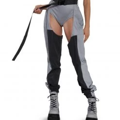 Hot & Delicious Black Bead Go Get 'Em Reflective Chaps