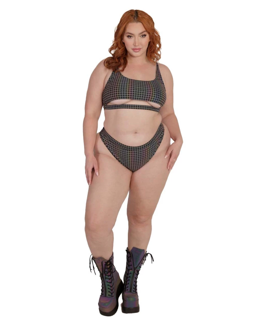 Dippin Daisies Groovy BB Reflective High Cut Booty Shorts 11 Dippin Daisies Groovy BB Reflective High Cut Booty Shorts