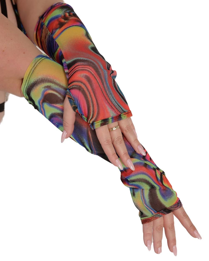 One By One Apparel Groovy Gal Mesh Arm Warmers 5 One By One Apparel Groovy Gal Mesh Arm Warmers