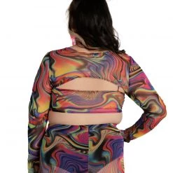 One By One Apparel Groovy Gal Ultra Crop Long Sleeve