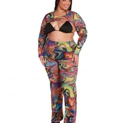 One By One Apparel Groovy Gal Ultra Crop Long Sleeve