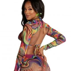 One By One Apparel Groovy Gal Ultra Crop Long Sleeve