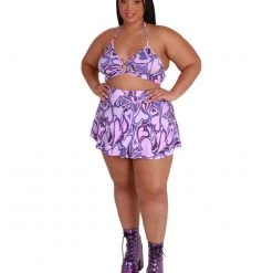 Cherry Mellow, Inc. Groovy Hearts O-Ring Halter Top Tops 21 Cherry Mellow, Inc. Groovy Hearts O-Ring Halter Top Tops