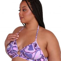 Cherry Mellow, Inc. Groovy Hearts O-Ring Halter Top Tops 22 Cherry Mellow, Inc. Groovy Hearts O-Ring Halter Top Tops