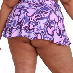 Cherry Mellow, Inc. Bottoms Groovy Hearts Skater Skirt 21 Cherry Mellow, Inc. Bottoms Groovy Hearts Skater Skirt