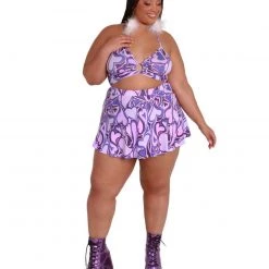 Cherry Mellow, Inc. Bottoms Groovy Hearts Skater Skirt 19 Cherry Mellow, Inc. Bottoms Groovy Hearts Skater Skirt