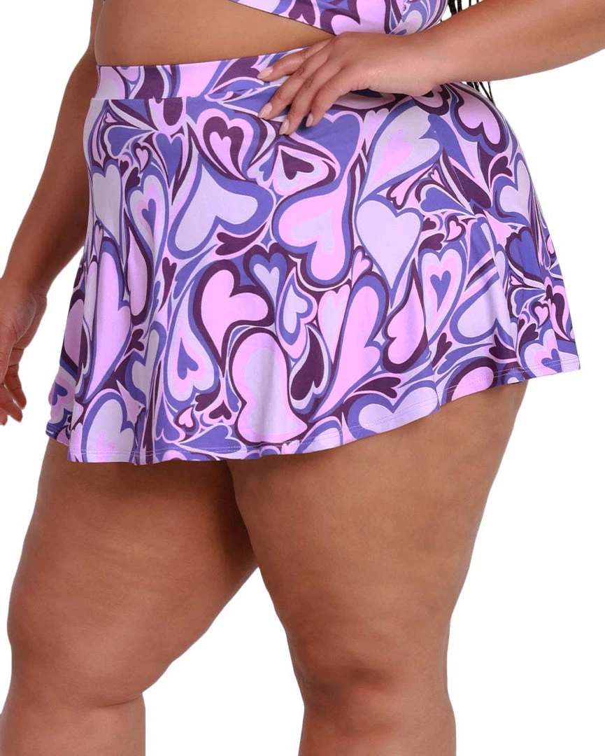 Cherry Mellow, Inc. Bottoms Groovy Hearts Skater Skirt 11 Cherry Mellow, Inc. Bottoms Groovy Hearts Skater Skirt