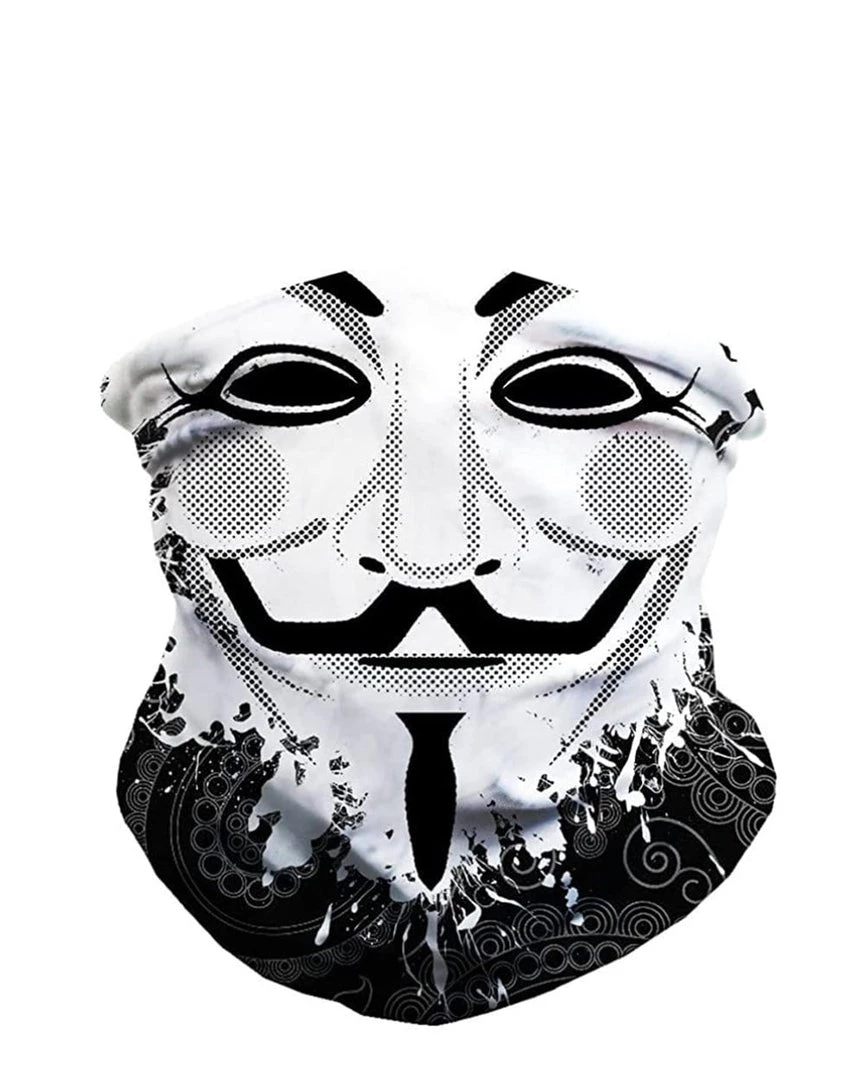 INTO THE AM Guy Fawkes Seamless Mask Bandana Masks & Bandanas 3 INTO THE AM Guy Fawkes Seamless Mask Bandana Masks & Bandanas