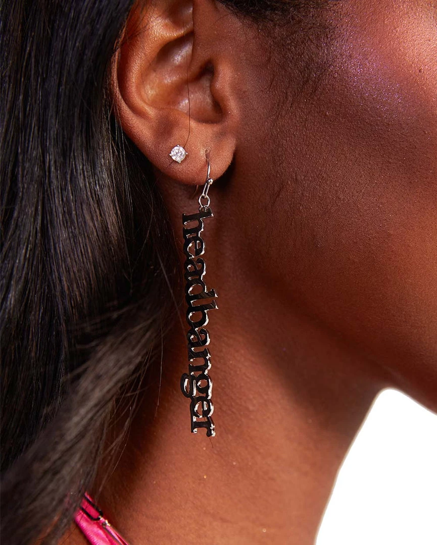 Fame Accessories Headbanger Drop Earrings 4 Fame Accessories Headbanger Drop Earrings