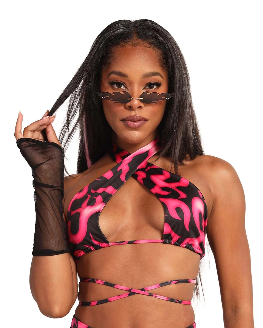 Cherry Mellow, Inc. Heart On Fire Keyhole Halter Top New Arrivals 3 Cherry Mellow, Inc. Heart On Fire Keyhole Halter Top New Arrivals