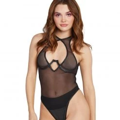 Mapale Bodysuits & One-Pieces Heavenly Haze Mesh Bodysuit