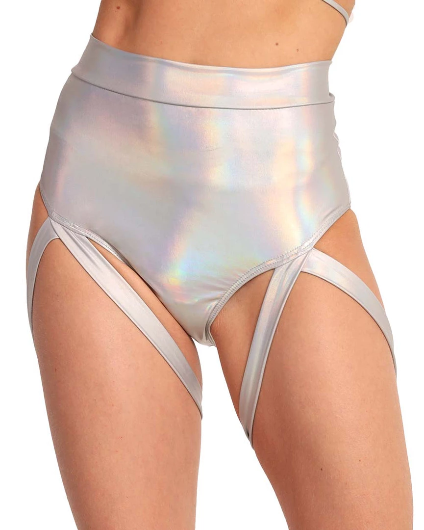 Day G New Arrivals Holo Badd Girl High Waisted Harness Booty Shorts 3 Day G New Arrivals Holo Badd Girl High Waisted Harness Booty Shorts