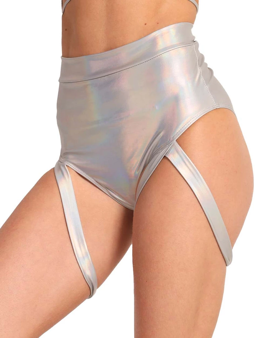 Day G New Arrivals Holo Badd Girl High Waisted Harness Booty Shorts 4 Day G New Arrivals Holo Badd Girl High Waisted Harness Booty Shorts